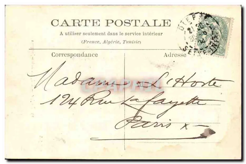 Dieppe — A Igreja de São Jacó — G. Fouchard, n°25 - Verso