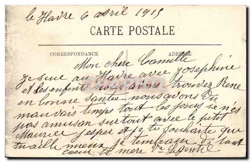Sainte-Adresse — A Praia — LL, n°614 - Verso
