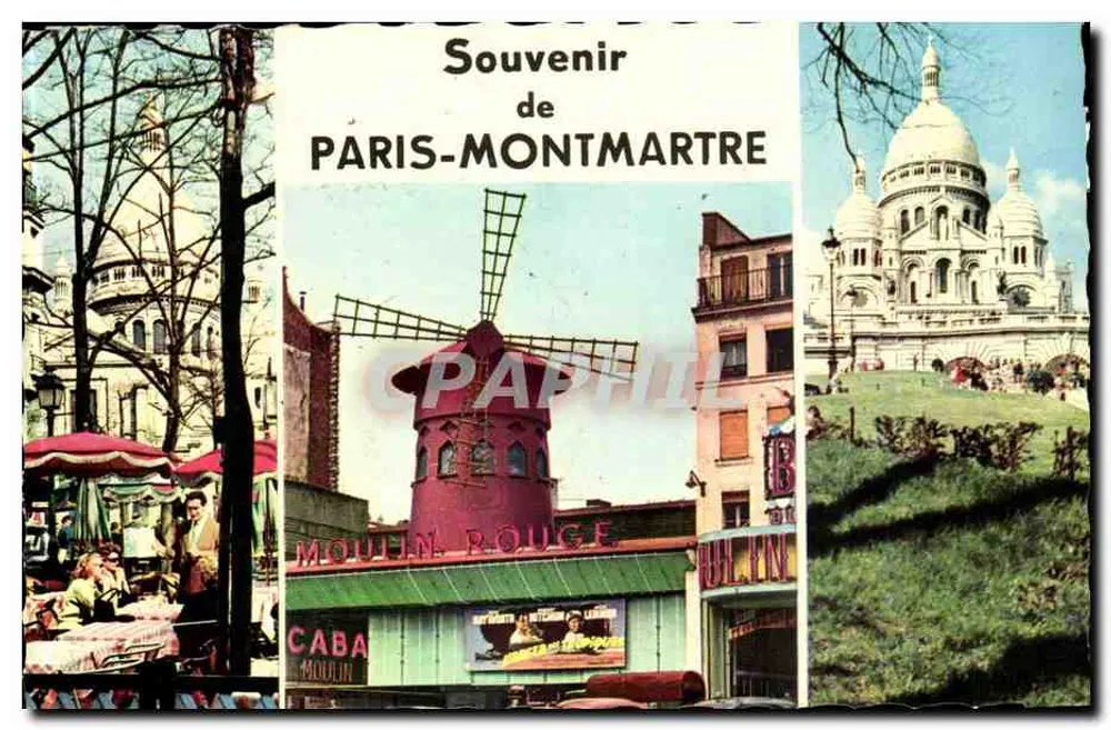 Montmartre — Erinnerung an Paris-Montmartre — Éditions TALCOLORE - Vorderseite