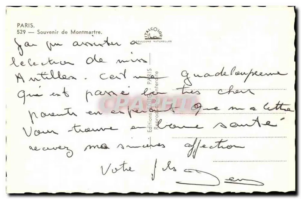 Montmartre — Erinnerung an Paris-Montmartre — Éditions TALCOLORE - Rückseite