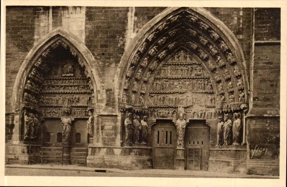 Reims — Nordportal der Kathedrale — Les Éditions d'Art Yvon, n°6 - Vorderseite