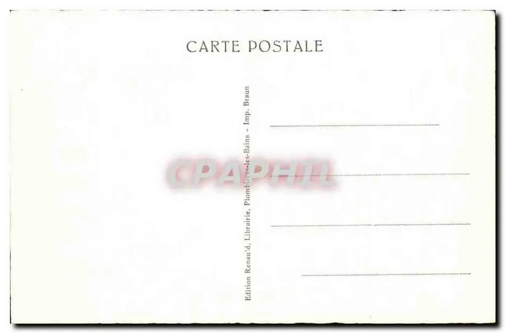 Plombières-les-Bains — A Virgem - Verso