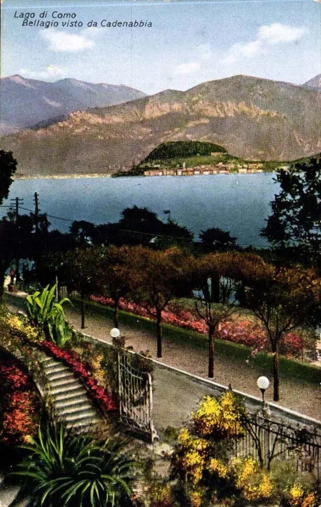 Lago di Como — Bellagio gesehen von Cadenabbia — Esare Grillo, Milano, n° 2758 - Vorderseite