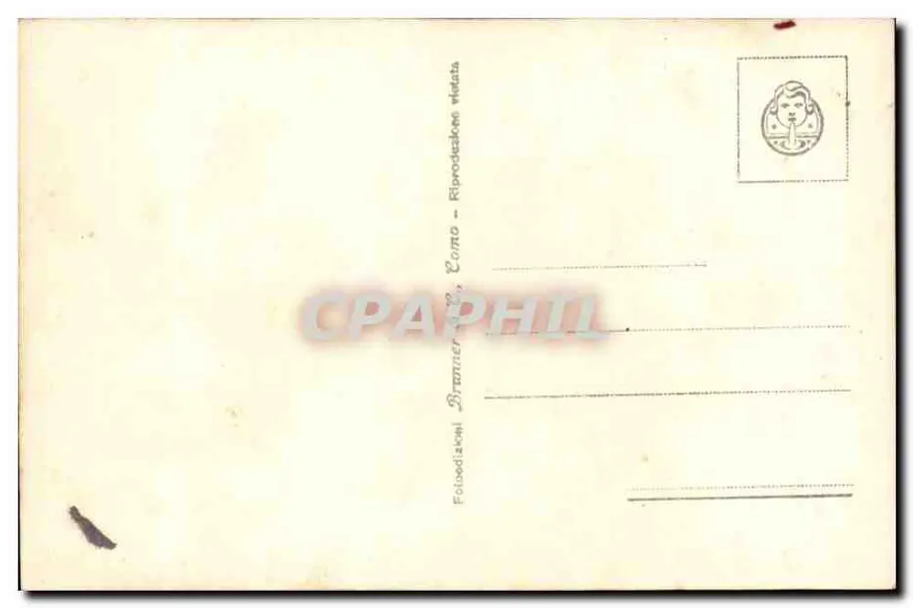Isola Bella — Terrasse des Gartens — Verlag Branteri, Como, Nr. 208-55 - Rückseite