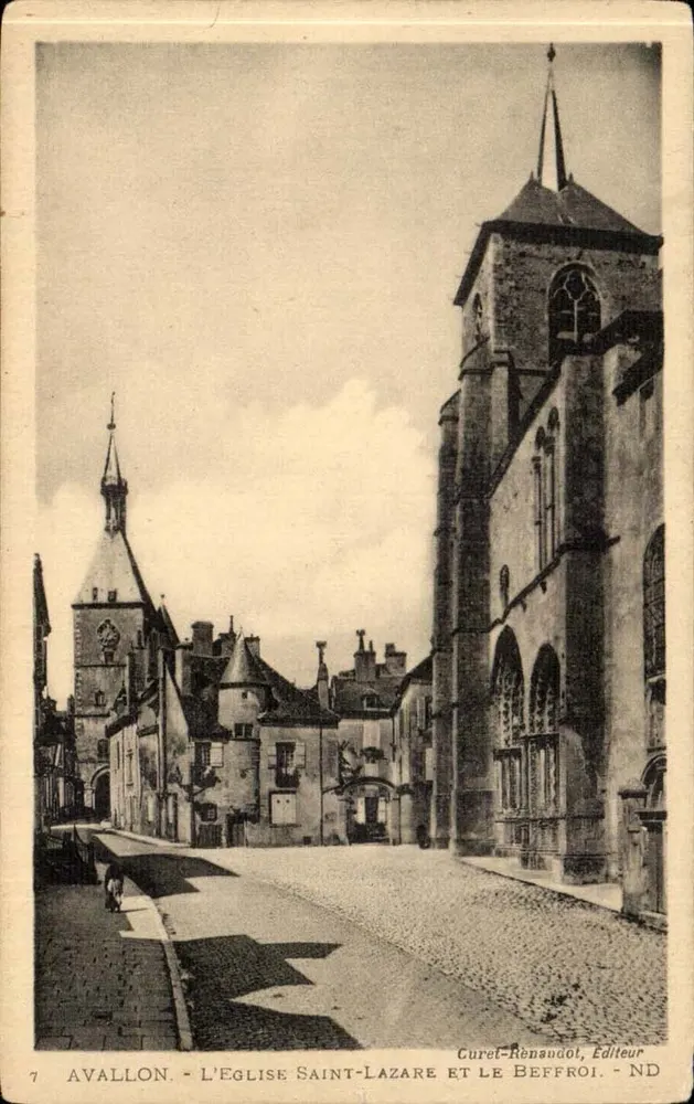 Avallon - Die Kirche Saint-Lazare und der Glockenturm — Curel-Renaudot, Verlag - Vorderseite