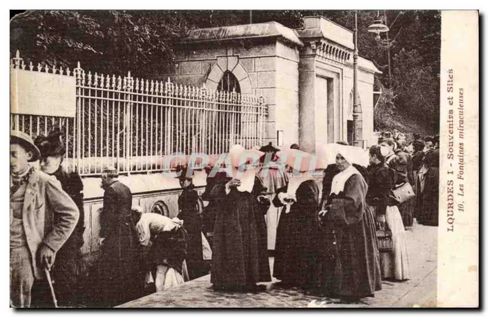 Lourdes - Die Wunderfontänen — Künstlerische Sammlung der Maison de la Bonne Bresse, n°10 - Vorderseite