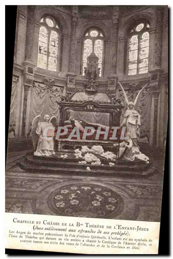 Kapelle und Reliquienschrein der B° Thérèse des Kindes Jesu — Verleger Géross, Frankreich - Vorderseite