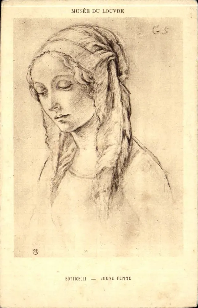 Botticelli — junge Frau — Musée du Louvre - Vorderseite