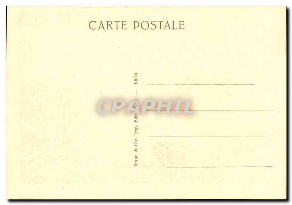 Die Gläubigen — Louvre-Museum — Braun & Cie, Paris Print - Rückseite