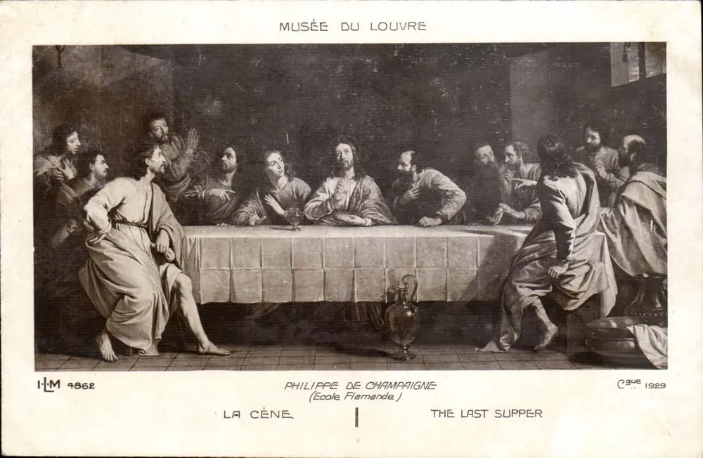 La Última Cena — Philippe de Champaigne — Museo del Louvre - Anverso