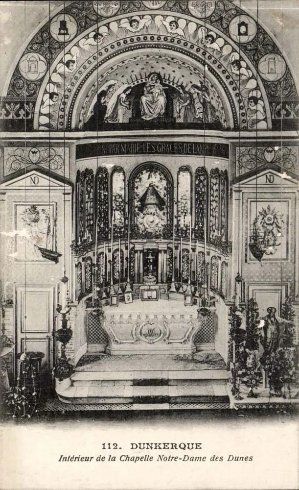 Innenansicht der Kapelle Notre-Dame des Dunes — Dunkerque — n°112 - Vorderseite