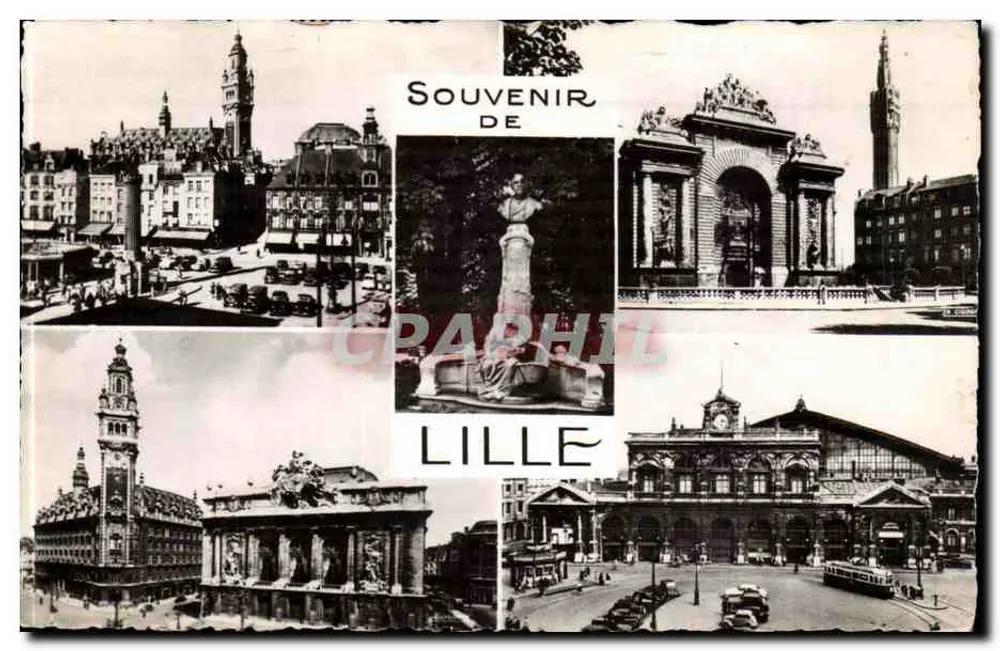 Lille — Lembrete de Lille — Editor La Cigogne, n° 59.350.60 - Frente