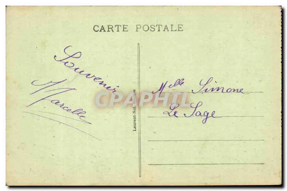 Mont Saint-Michel — Die Wunder und die nördlichen Mauern — Laurent-Nel, n°167 - Rückseite