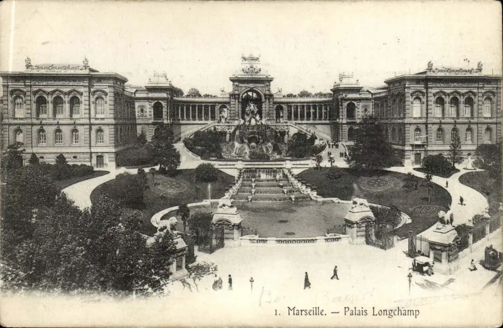 Marselha — Palácio Longchamp — editor Baurat, n°1 - Frente