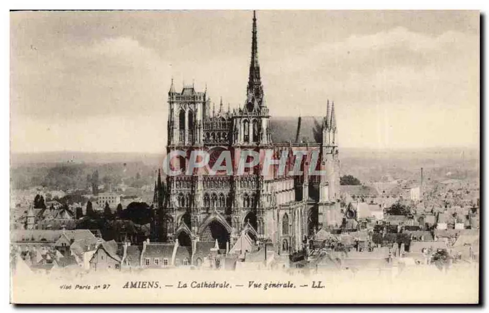 Amiens — A Catedral — Vista geral — LL. — vùg6 Paris n° 97 - Frente