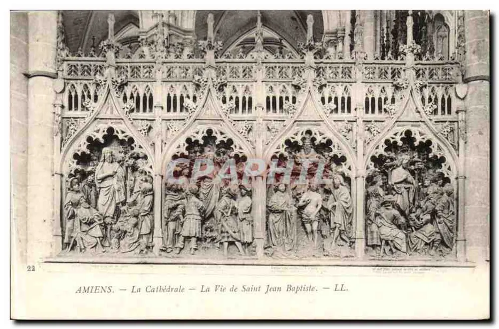 Amiens — Die Kathedrale — Das Leben des Heiligen Johannes des Täufers — LL. - Vorderseite