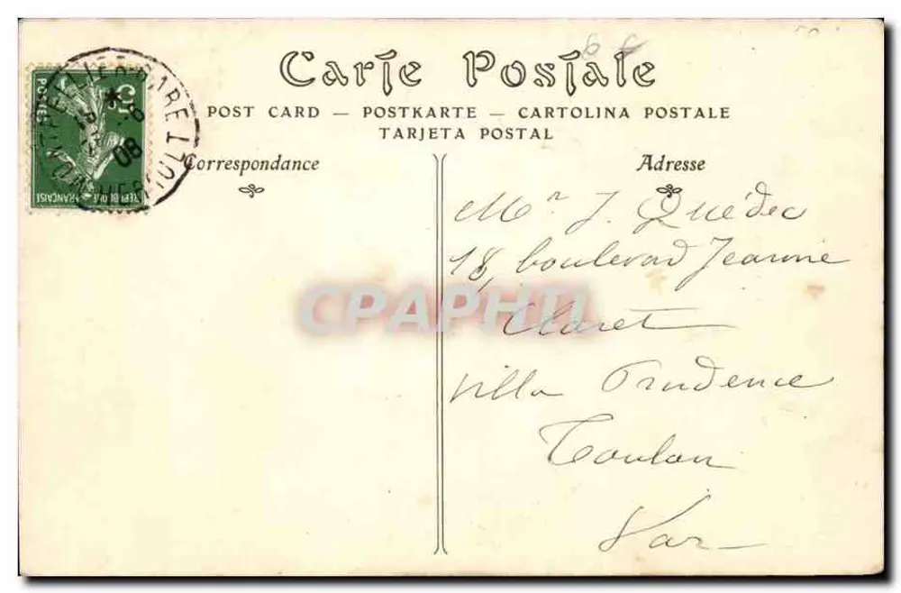 Montpellier — A Escola de Medicina — ND. Fot - Verso