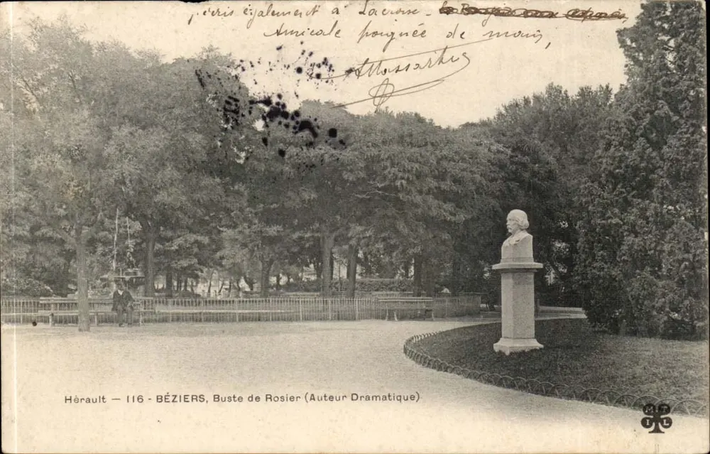Béziers — Busto de Rosier (Autor Dramático) — Editor Desconhecido, n° 116 - Frente
