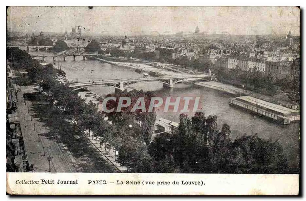 Paris — Die Seine (Aussicht vom Louvre) — Sammlung Petit Journal - Vorderseite