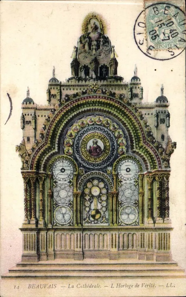Beauvais — Die Kathedrale — Die Uhr der Wahrheit — LL. 14 - Vorderseite