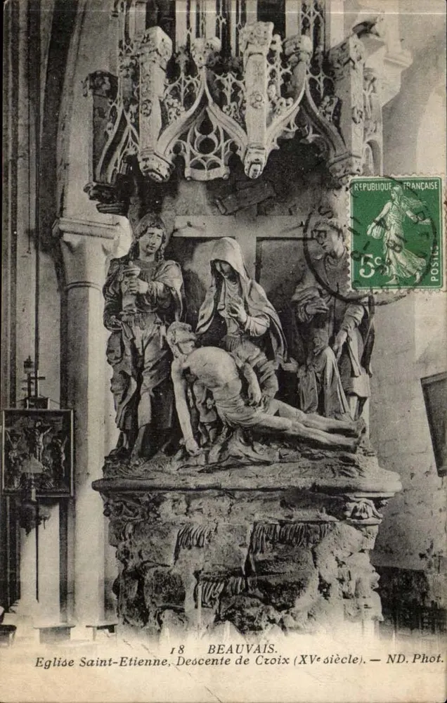 Kirche Saint-Étienne, Abstieg des Kreuzes (15. Jahrhundert) — Beauvais — ND. Fotografie - Vorderseite