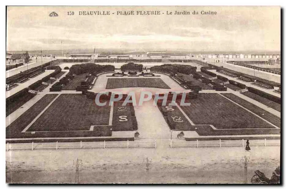 Deauville - Blühende Strände - Der Garten des Casinos — Verlag Alaincène des Arts Photographiques, Straßburg — n° 150 - Vorderseite