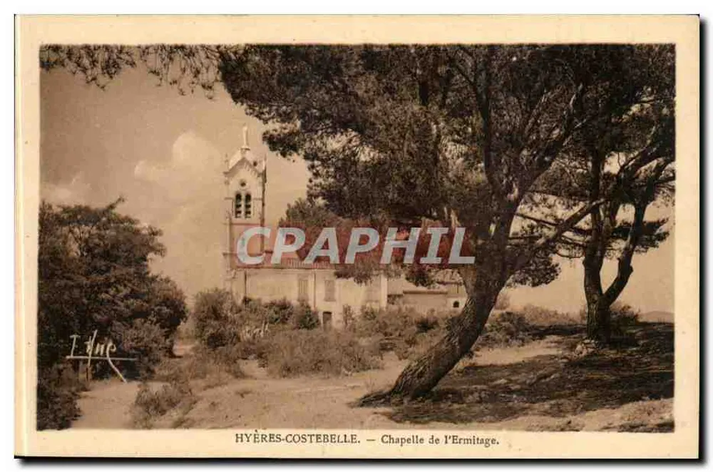 Hyères-Costebelle — Capella dell'Eremo — Edizione Hue, Photo-Hyères - Recto