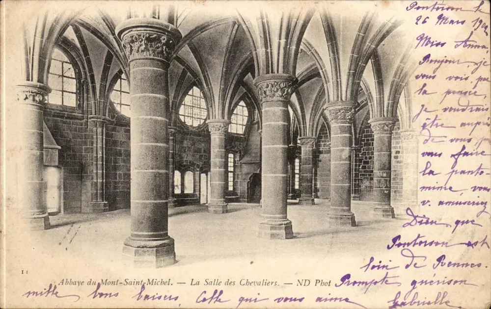 Abtei Mont-Saint-Michel — Die Ritterhalle — ND Phot - Vorderseite