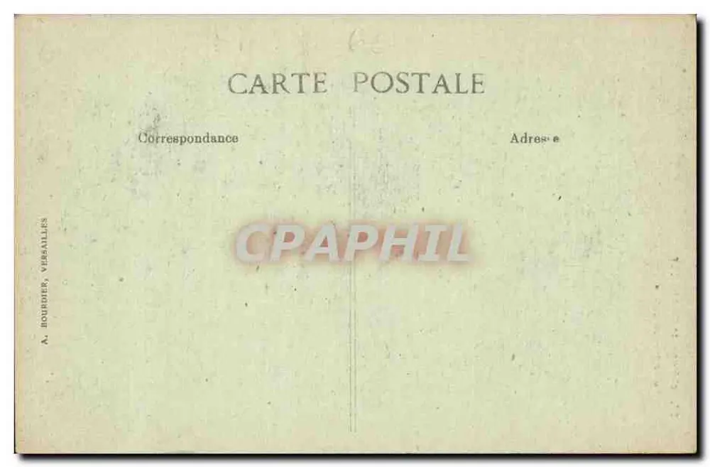 Castelo de Chantilly — Porta Monumental — A. BOURDIER, VERSAILLES - Verso
