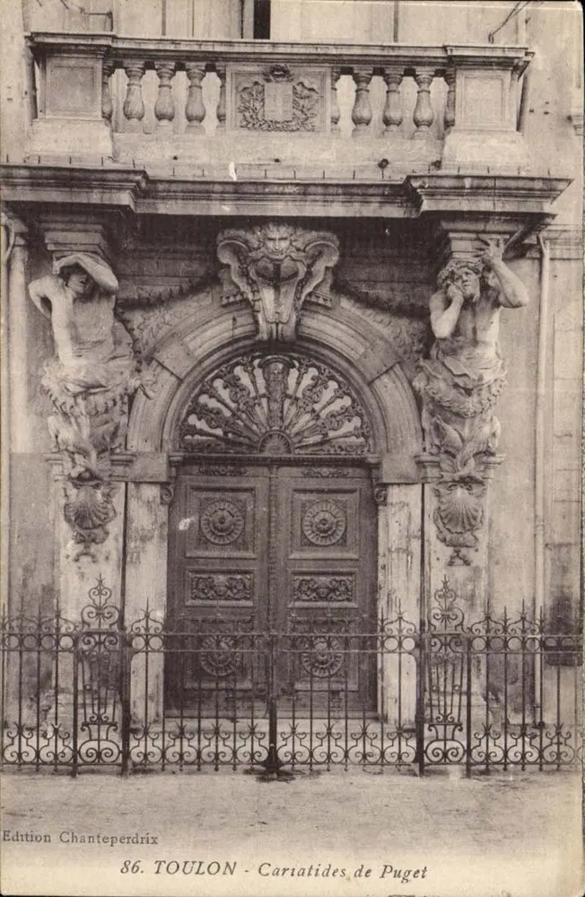 Toulon - Cariatides de Puget — Edição Chanteperridix, n°86 - Frente