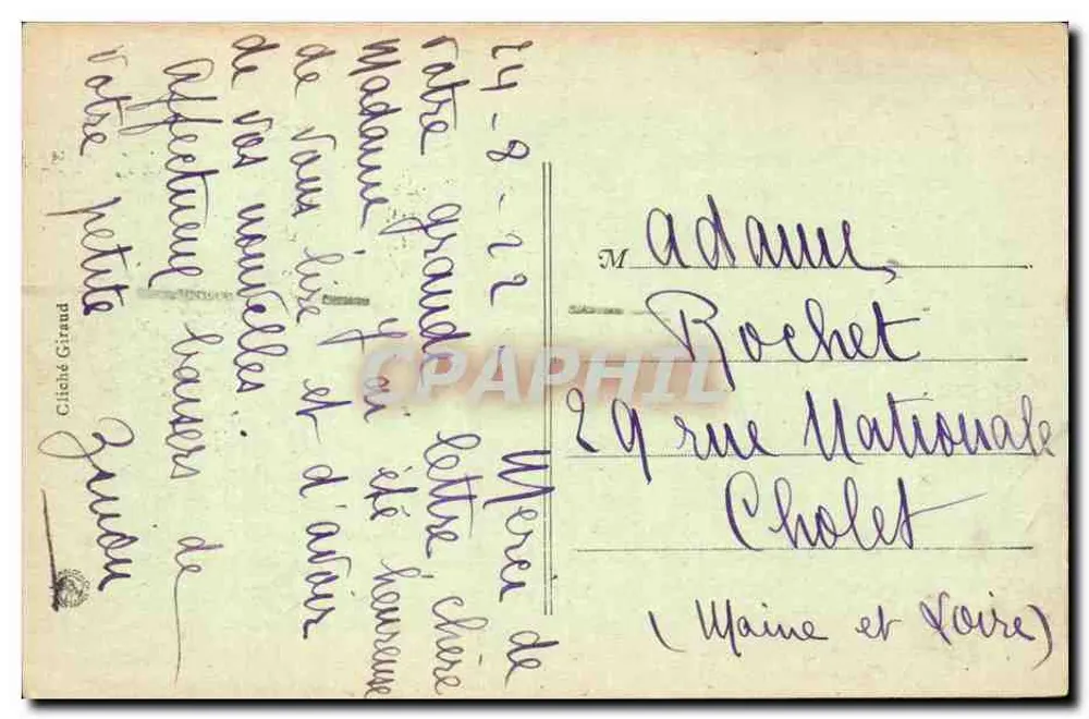 Toulon — A Entrada do Porto — G. M. - Verso