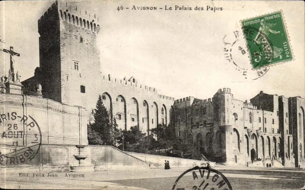 Avignon - O Palácio dos Papas — Editor Félix Jean, n°46 - Frente