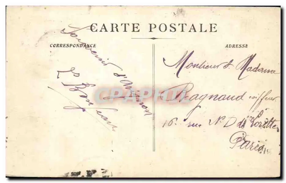 Avignon - O Palácio dos Papas — Editor Félix Jean, n°46 - Verso