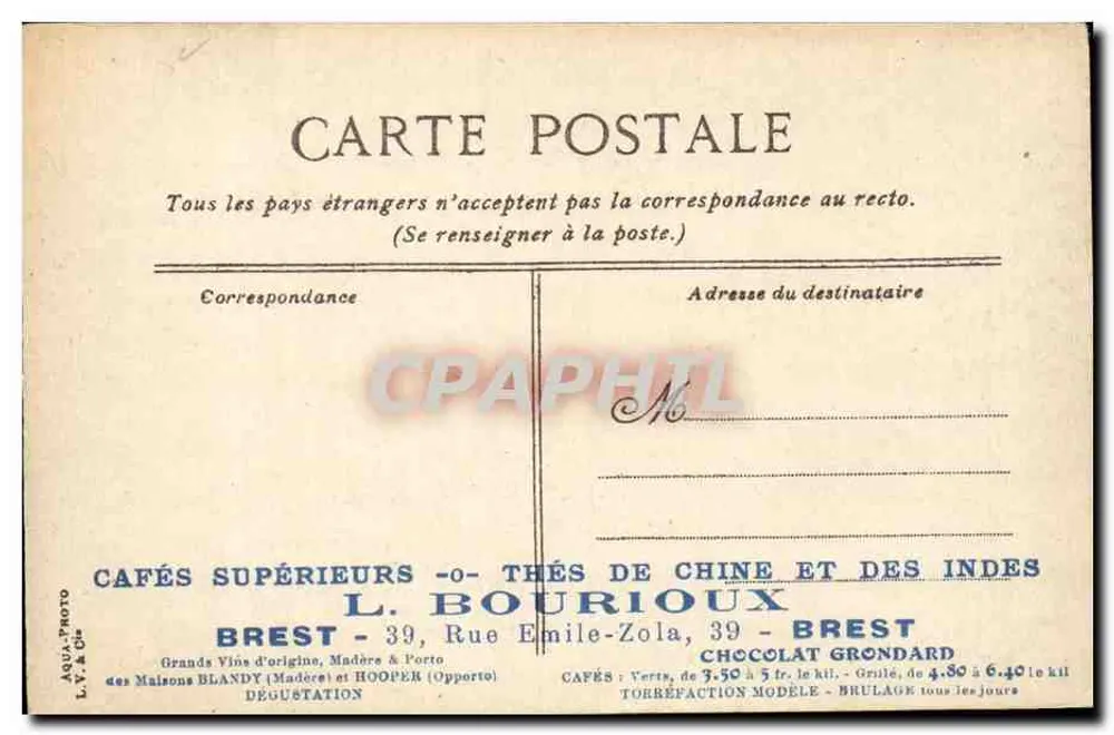Avignon - Tor Saint-Roch — Verlag L.Y. & Co. Nr. 28 - Rückseite