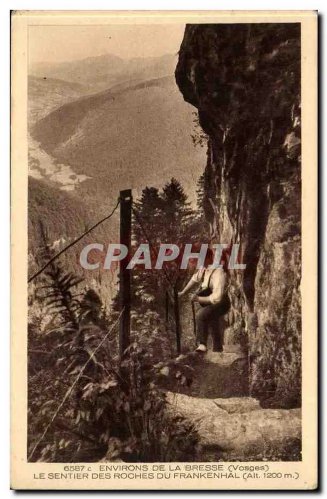 Umgebung von La Bresse (Vosges) — Der Weg der Roches du Frankenhäl (Höhe 1200 m.) — Braun & Cie, Mulhouse-Dornach - Vorderseite