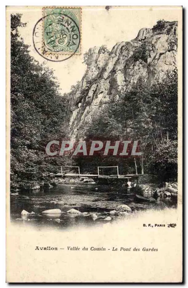 Avallon — Tal des Cousin — Die Brücke der Wächter — B. F., Paris - Vorderseite