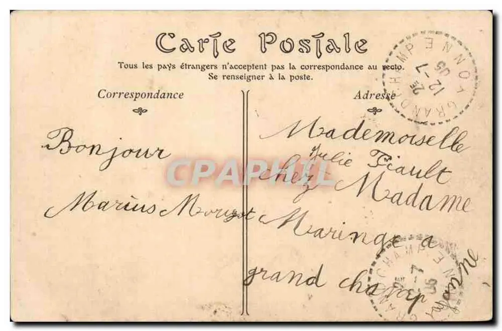 Avallon — A Estátua de Vauban — ND Phot - Verso