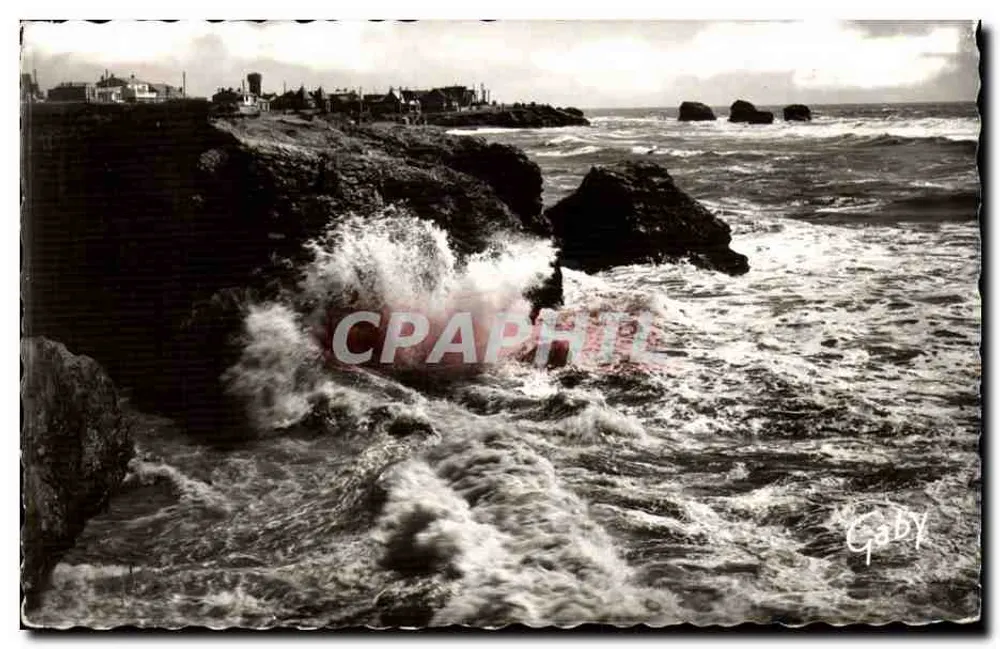 Sion-sur-Ocean (Vendée) — Die vendéische Küste bei Sturm — Gaby - Vorderseite