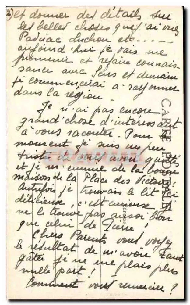 Sens (Yonne) — A Catedral — Coleção J. D. Sena - Verso