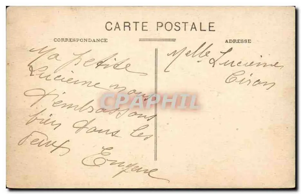 St-Fargeau (Yonne) — Die Wasserstelle — Verlag Machavoine, Foto St-Fargeau - Rückseite