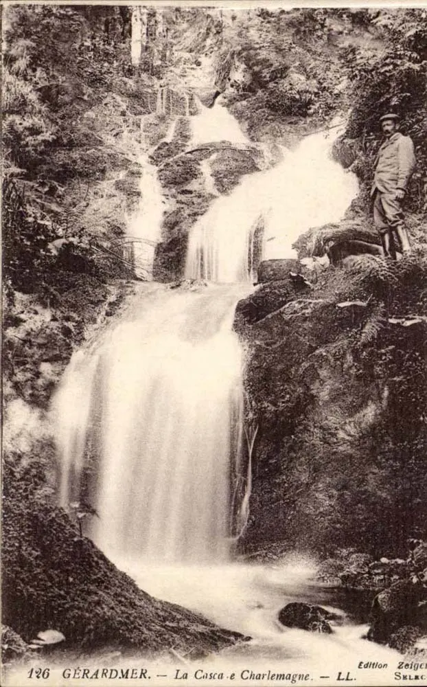Gérardmer — A Cachoeira e Carlos Magno — Edição Zeigler LL, n°126 - Frente