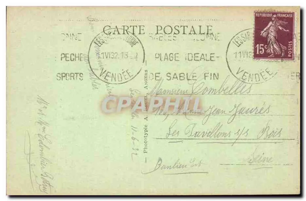 Les Sables-d'Olonne - Die schöne Sablaise - Der Damm - AB. - Rückseite
