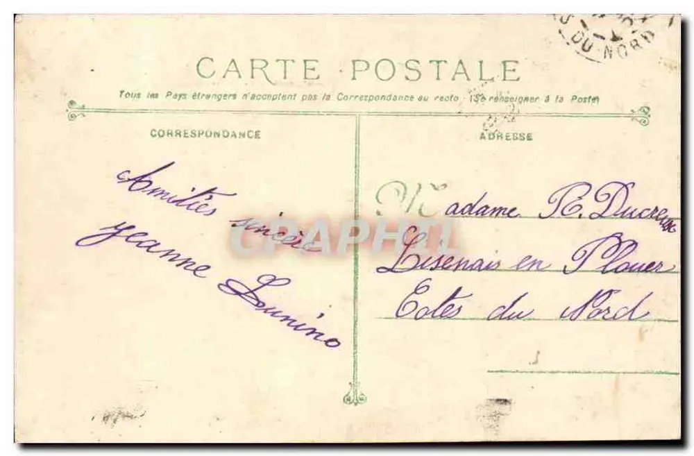 Toulon - Allgemeine Ansicht, aufgenommen vom Mont Faron — Phototypie Marius Bar — Toulon - Rückseite