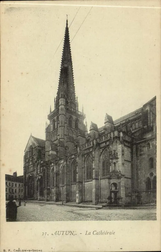Autun — A Catedral — B. F. Chalon-sur-Saône, n°21 - Frente