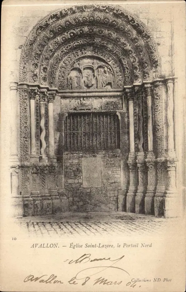 Avallon — Chiesa di San Lazaro, il Portale Nord — Collections ND Phot, n°10 - Recto