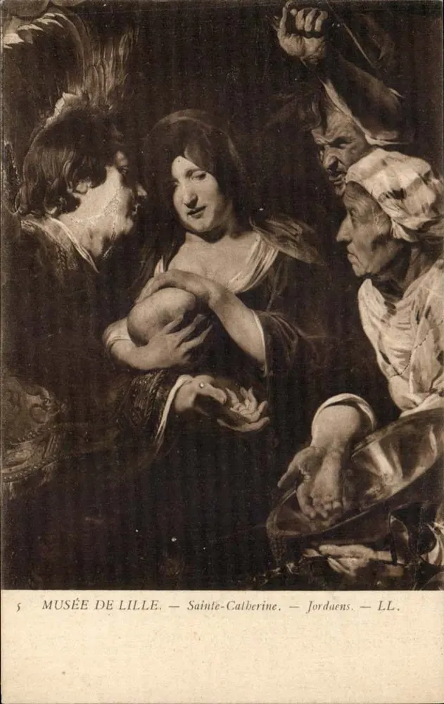 Museum van Lille — Sint-Katharijn — Jordanaens — LL. - Voorkant