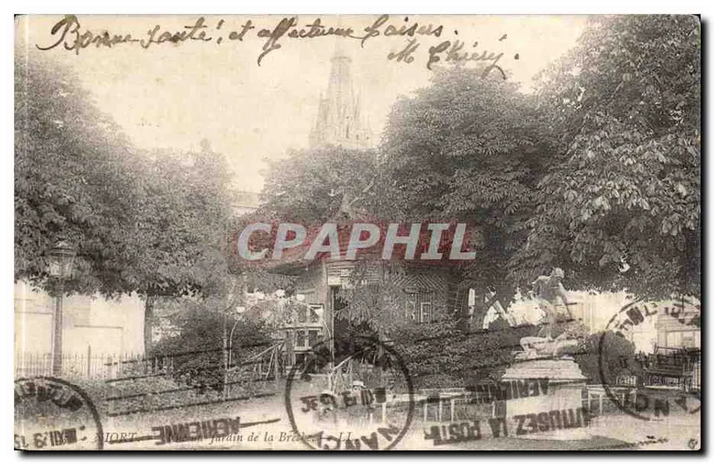 Jardim da Brèche — Niort — editor anônimo, série não identificada - Frente