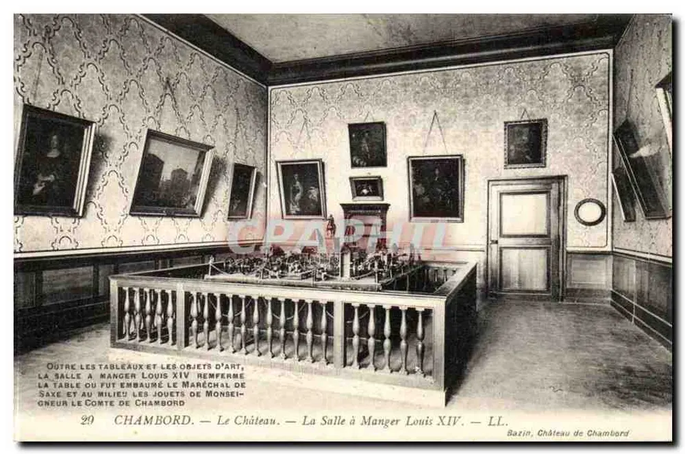 Chambord — Das Speisezimmer Louis XIV — Schloss Chambord — Bazin - Vorderseite