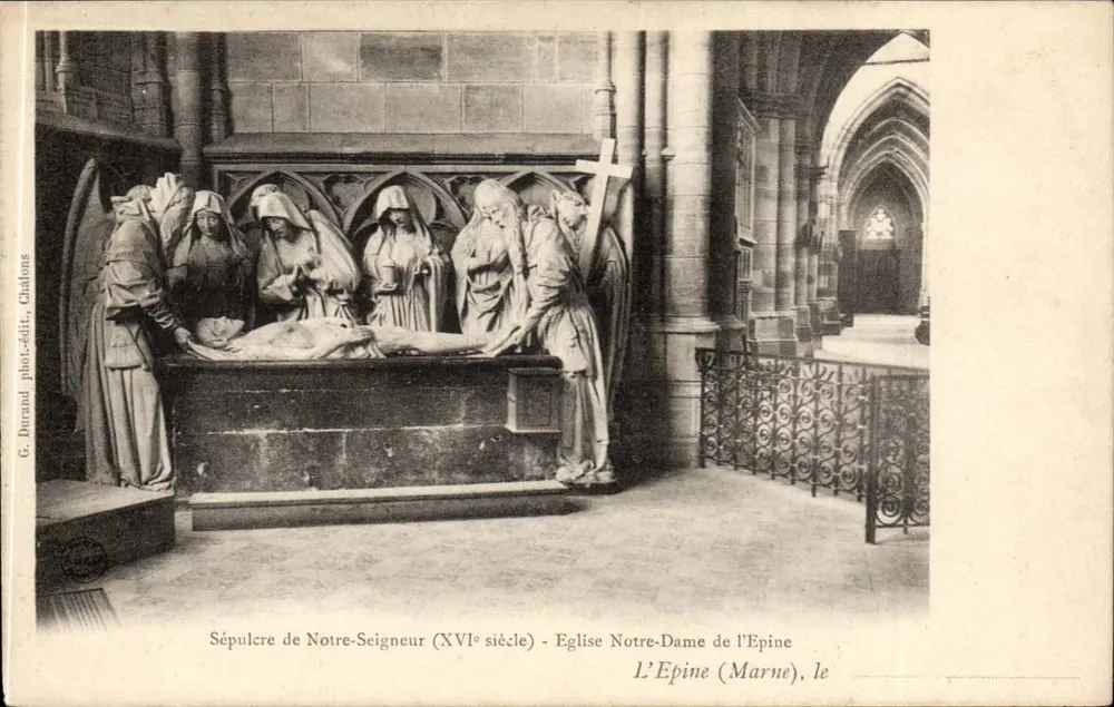 Grab unseres Herrn (16. Jahrhundert) — Kirche Notre-Dame de l'Épine (Marne) — G. Durand phot.-edit., Châlons - Vorderseite