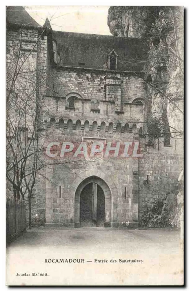 Rocamadour — Entrada dos Santuários — Jouclas filho, editor - Frente